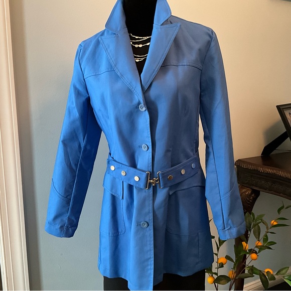 Style & Co. Jackets & Blazers - Sz 6-8 NWOT Bright Blue Trench Coat Size 6-8 Style & Co. from Macy’s Cobalt